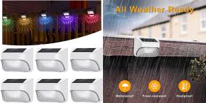 China LED Outdoor Solar Wall Light 1.2V 600MA Panel Landscape Ambient Garden Light factory