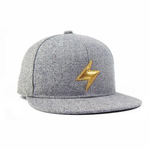 China Wool snap back hats Fashion hip hop keep warm caps Molded Wool Fitted Baseball Cap, Melton Wool Earflap Baseball Cap factory