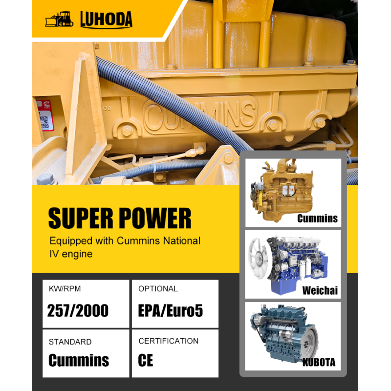 320HP Large Bulldozer with 10m³ Dozing Capacity and High Operating Efficiency for Construction Projects