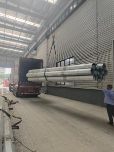 China Octagonal Metal Pole 2.5-4mm Thickness For Tranmission Line Project factory