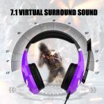 Rgb Usb Wired Gaming Headphones Stereo 7.1 Noise Reduction Over Ear For Cadeira