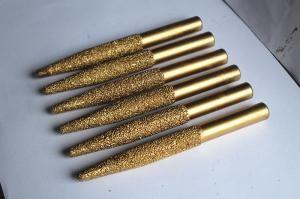 China Synthetic Diamond CNC Router Tool Vacuum Brazed Bond For Stone Marble Drilling factory