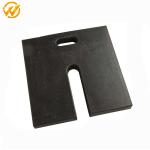 Durable Black Rubber Pole Base For Traffic Safety Product , 45.72*45.72*5.1cm