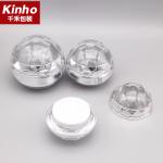 15g 30g Cream Jar Acrylic 50g 70g Face Cream Ball Diamond Shape With Lid Double