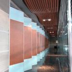 Melamine Surface Wooden Partition Doors , Moveable Folding Room Dividers