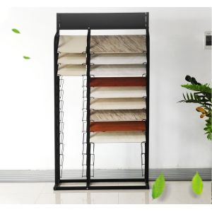 Showroom Granite Waterfall Tile Display Rack Custom Stone Sample Display Rack