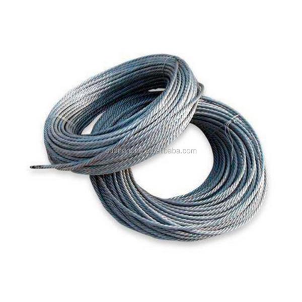 Stainless Steel Wire Rope AISI304/316 1.5mm 2mm 3mm 6mm 4.5mm 6mm 28mm 32mm 6x37