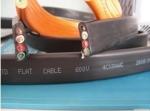 Flat Flexible Traveling Cable for Crane or Conveyor in Black Jacket