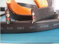 China Flat Flexible Traveling Cable for Crane or Conveyor in Black Jacket factory