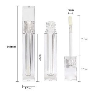 OEM ODM Ladies Face Makeup 6ml 7ml Empty Lipgloss Containers