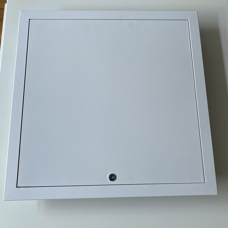 Metro Station 390x390x40x0.8mm Aluminum Access Panel With Key Type Switch