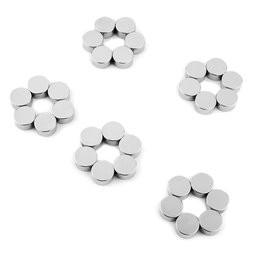 China 2018 Permanent Neodymium Disc Magnets for Sale D6.35x6.35mm N35/Nickel Coating factory