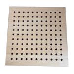 MDF Material Polyester Fiber Board Hotel Wooden Perforated Acoustic Ceiling
