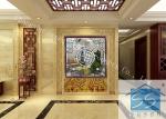 Double Tempered Decorative Window Glass Panels , Black Patina Home Window Glass
