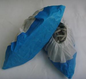 China Disposable Polypropylene Shoe Covers , Plastic Protective Shoe Covers Dust Proof factory