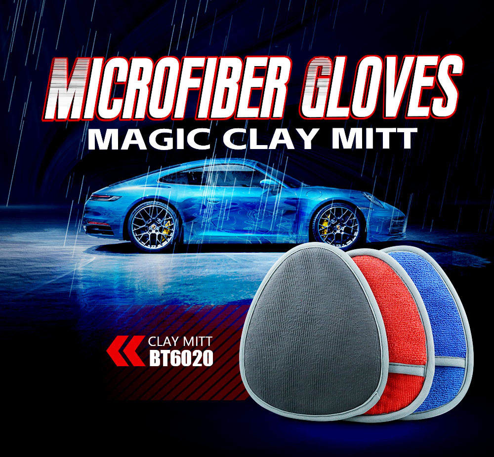 Effective Cleaning Red And Blue Car Wash Mitt With ISO-9001 Certification