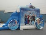 Amazing Frozon Princess Inflatable Combo , Blue carriage Inflatable Bouncer