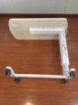 Hospital furniture Bedside Table Plastic Plate Gas Spring Adjustable