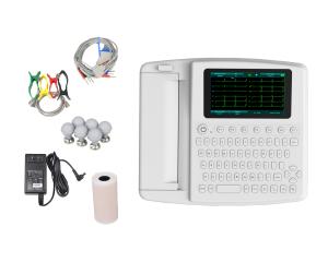 China Medical Printer Touch Screen ECG Machine 12 Channel factory