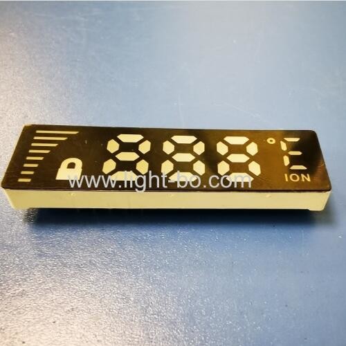 Ultra Thin Customized White Color 7 Segment LED Display Common Anode For Temperature Controller