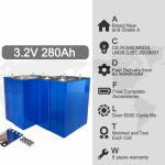 Multipurpose 302Ah 320Ah 280ah Lifepo4 Cells Prismatic Lfp Cells LF280K