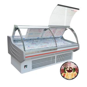 China Commercial Butcher Display Fridge R404a Refrigerant Customized Color factory