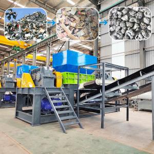 China Metal Recycling Dual Shaft Shredder Municipal Solid Waste Twin Shaft Shredder factory