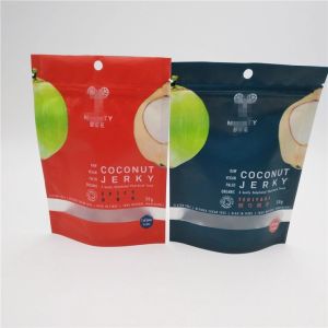China Transparent Window Plastic Pouches Packaging For Coconut Sugar Sachet on sale