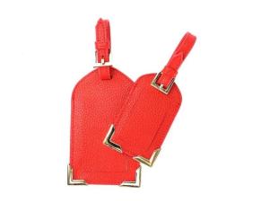 China Genuine Nappa Leather Luggage Tags Business Card Holder Custom Logo Acceptable factory