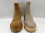 Round head One piece of TPR outsole，soft cow suede leather Womens Dress Boots，No