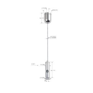 China Bullet Shape Ceiling Cable Suspension System Brass Material Light Fitting YW86342 factory