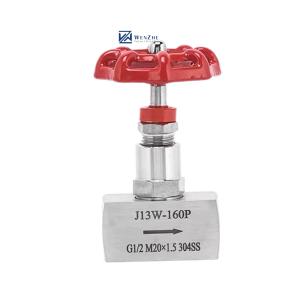 China High Pressure 1/2&quot; DN15 J13W-160P Forged Stainless Steel 304 316 316L Needle Valve factory