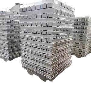 China Smooth Surface Aluminium Ingot A7 SGS ISO Aluminium Ingot Adc12 factory