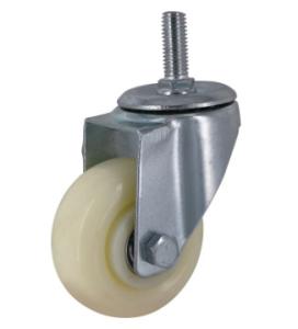 China 75mm stem casters swivel wheels nylon castors plastic wheels factory
