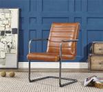 Vintage Real Leather Dining Room Chairs Light Brown Color Seater Long Service