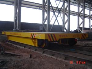 China Q235 Steel Heavy Load Shipyard Transporter , Mounted Industrial Transfer Car factory