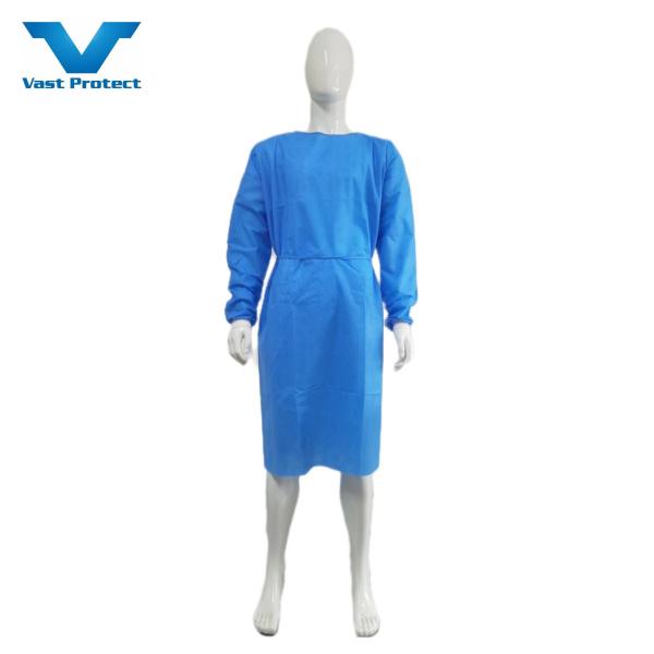 Disposable Gown SMS Non-Woven Fabric Antistatic Waterproof Isolation Gown