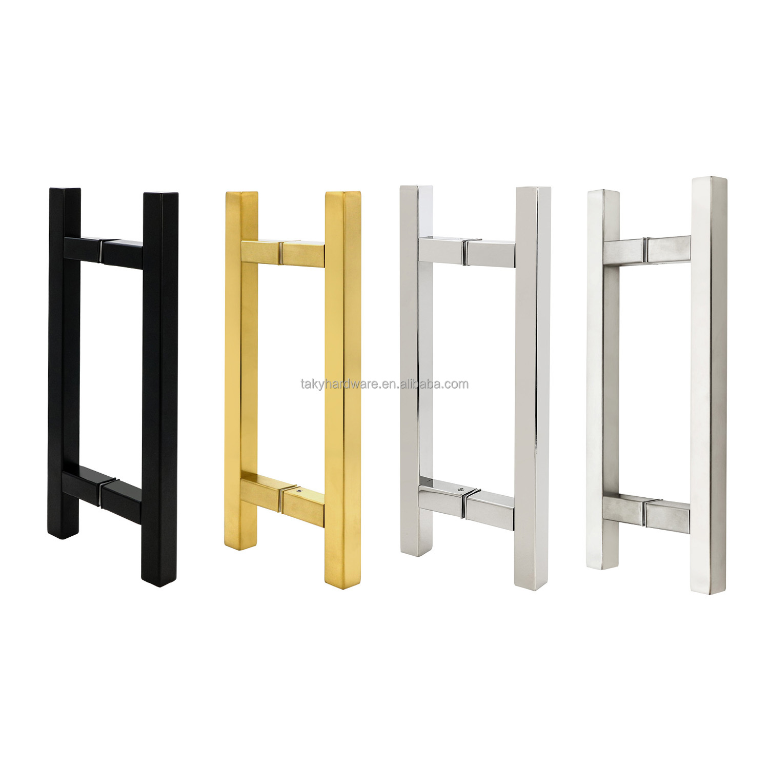 11 Inch Puxadores para Porta de Vidros Stainless Steel Brushed Gold Door Pull Handle
