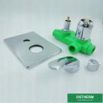 Four Ways Square Panel PPR Mixer Shower Valve For Sanitary Ware