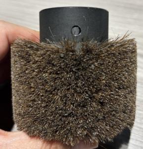 China Industrial Custom Roller Brush Horsehair Material Cylindrical Brush For Cleaning factory