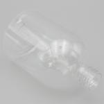Cylinder 24mm 10.14oz Clear Plastic Shampoo Bottles