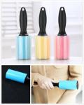 Plastic Vertical Handle Silicone Colorful Washable Lint Roller