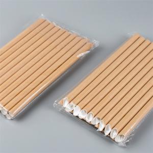 China Biodegradable Drinking Paper Straw 6*197mm 8*230mm Non Toxic Custom Logo factory