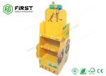 Customized Printing Advertising Cardboard Display Stand , Foldable POP Cardboard