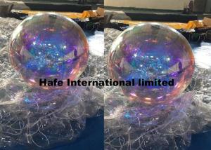 China 1.5M Christmas Inflatable Mirror Ball , Led Balloon Nightclub Decoration factory