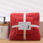 Customize Label Super Soft Microfiber Coral Velvet Bathroom Towel for Affordable