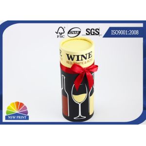 China Custom Printing Paper Packaging Tube / Paper Can for Gift or Wine Glass Bottle Wrapping factory