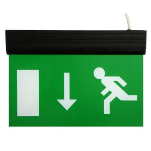 China Alumium End Cap Battery Powered Rechargeable Double Sided Exit Signs factory