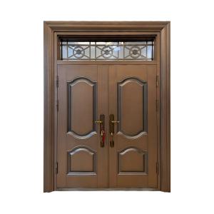 China Entrance Security Steel Doors , Modern Design Double Exterior Entry Door factory