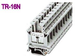 China Grey 12.2mm Width 101A Din Rail Terminal Blocks 800V 25mm2 Brass factory
